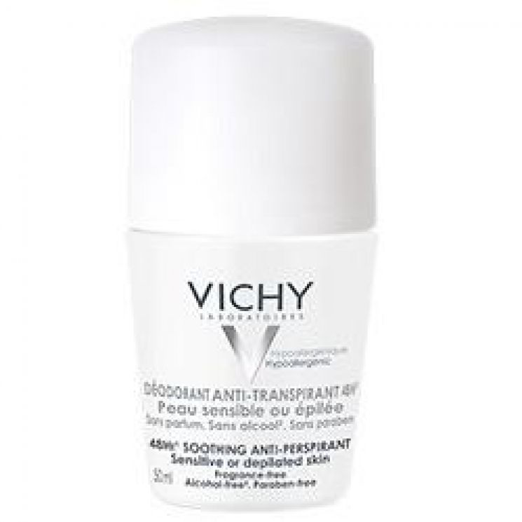 Deodorante Anti-Traspirante 48 Ore Vichy Roll-on per Pelle Sensibile o Depilata 50ml